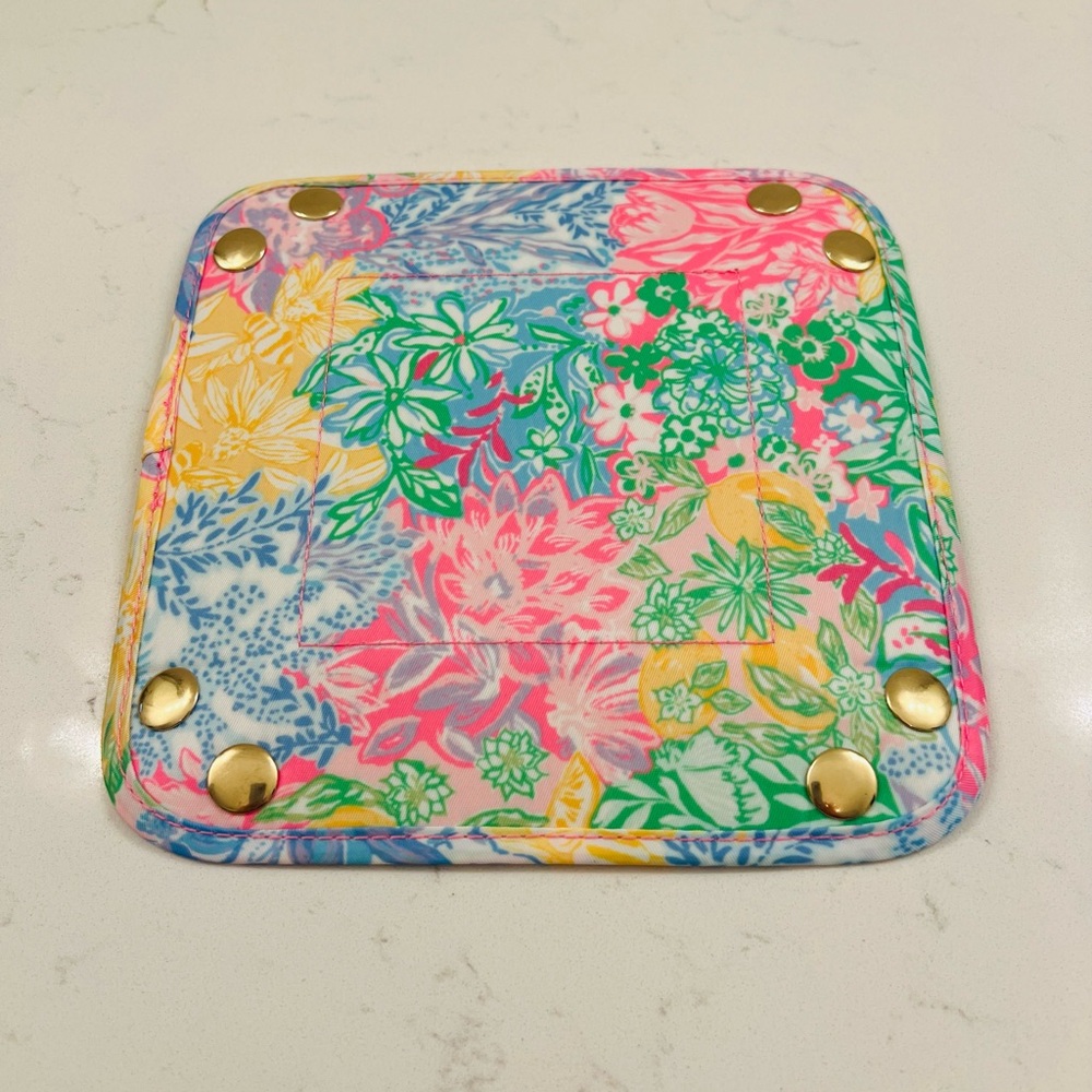 NWT LILLY PULITZER Multi Bright Delight Patch Catchall Tray - Picture 7 of 8